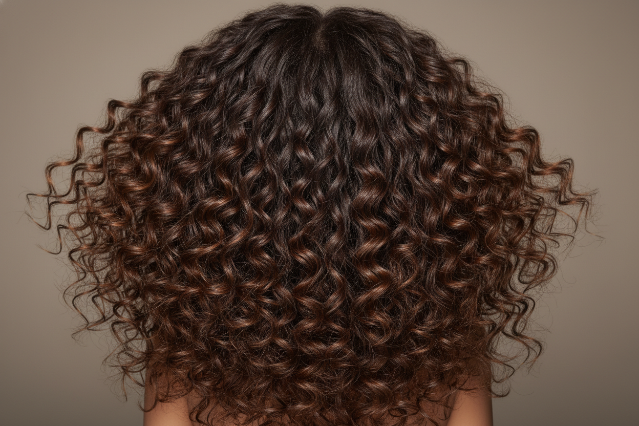 gezonde mooie lange krullen